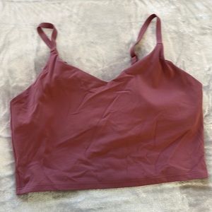 Athletic Sports Bra crop top - purple/mauve
